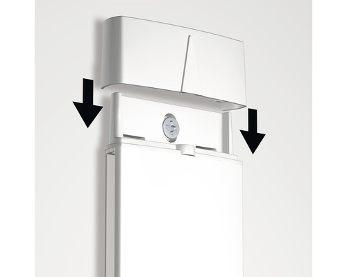 Montage-instructie voor een witte radiator