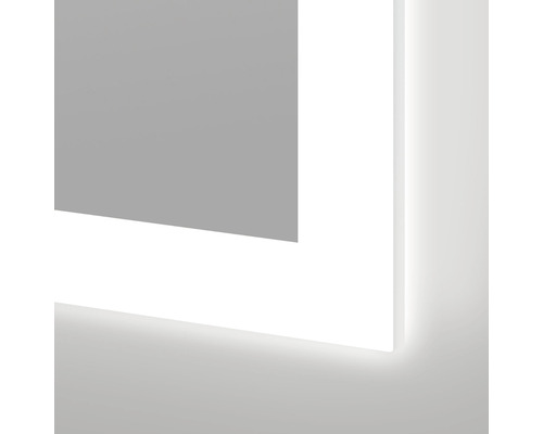 Detailopname van een spiegel met verlichting