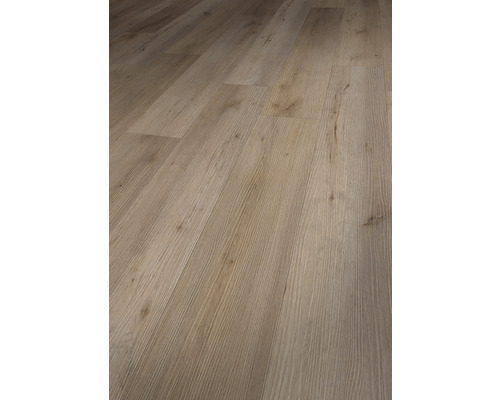 Close-up van een geïnstalleerde vinylvloer met houtlook