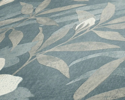 Close-up van een behang met bloemenmotief