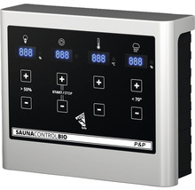 Saunabediening met digitaal display