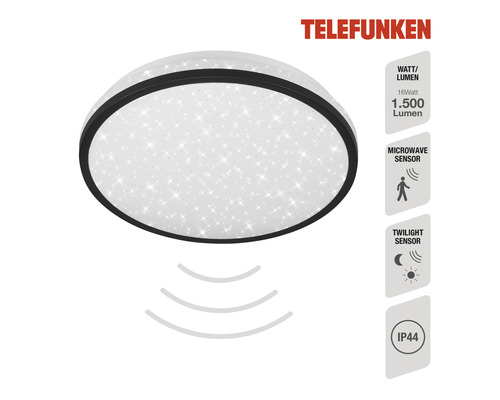 Telefunken plafondlamp met microgolfsensor en schemersensor
