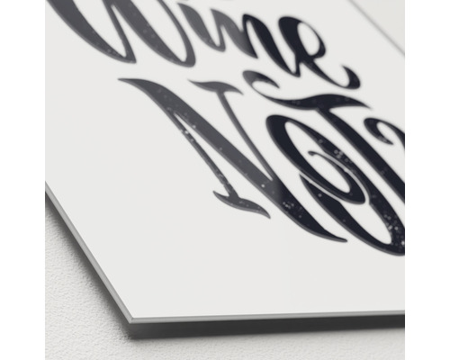 Decoratief bord met het opschrift ''Wine Not''