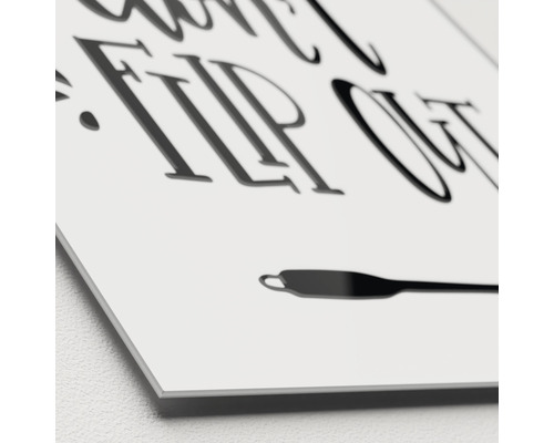 Decoratief tableau met de tekst Don''t Flip Out