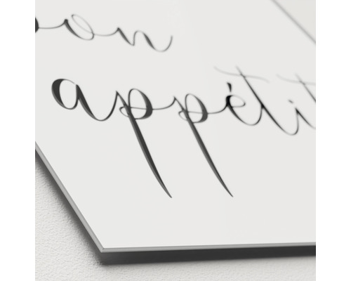 Decoratief bord met de tekst Bon Appetit