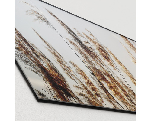 Decoratieve rietgras afbeelding voor wandmontage