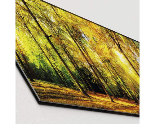 Decoratieve bosscène op een canvas