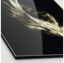 Close-up van een acrylglasplaat met abstract motief