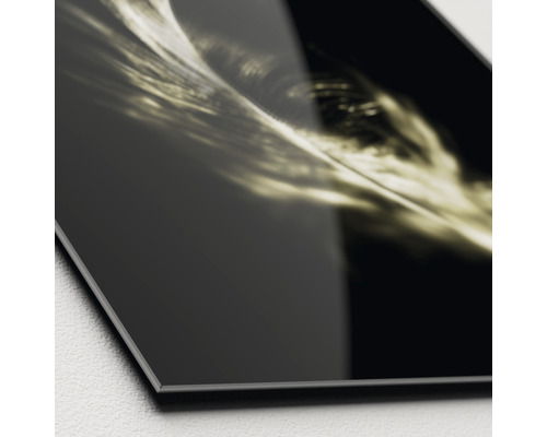 Close-up van een acrylglasplaat met abstract motief