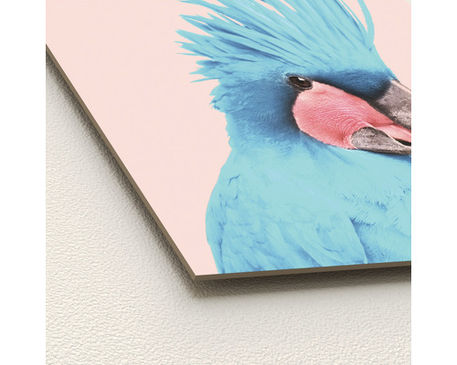 Decoratieve afbeelding van een blauwe kaketoe