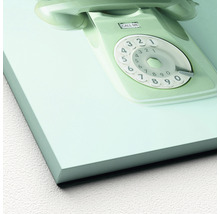 Schilderij met een afbeelding van een retro telefoon