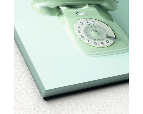 Schilderij met een afbeelding van een retro telefoon