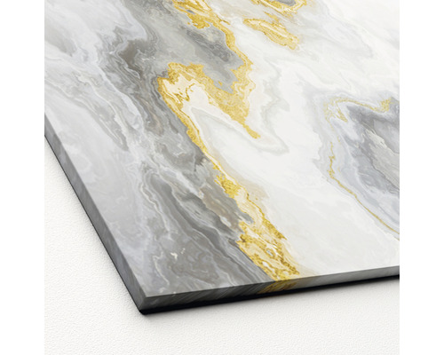 Close-up van een canvas met abstract marmerpatroon