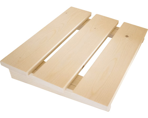 Houten voetensteun met drie latten