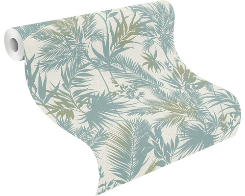 Behangrol met bladerenmotief