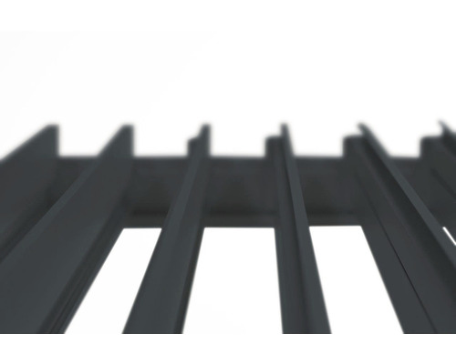 Close-up van een grijs grillrooster