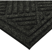 Deurmat rubber Eco Contures zwart 60x90 cm