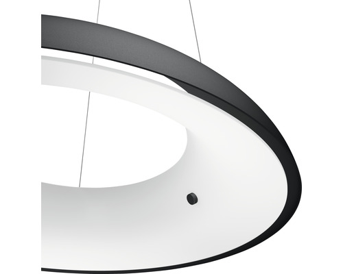 Detailweergave van een ronde hanglamp