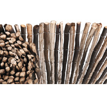 Houten schuttingrol van natuurlijke materialen