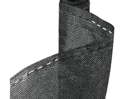 KONSTA Balkondoek HDPE doek 130 gr/m2 kunststof antraciet, 5 m x 80 cm