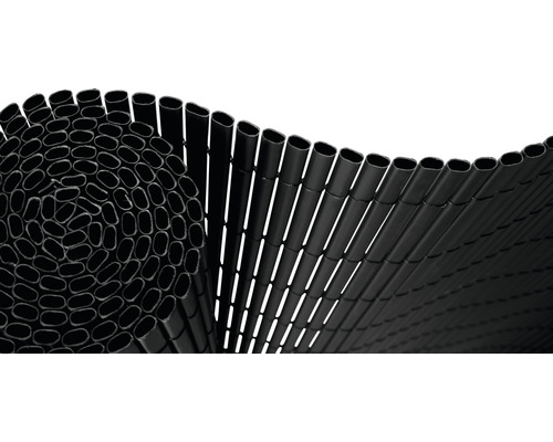 KONSTA PVC Rolscherm kunststof antraciet, 3 m x 180 cm Afbeelding van een opgerolde privacymat