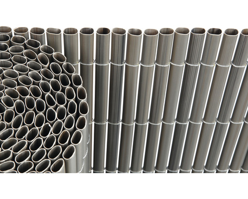 KONSTA PVC Rolscherm kunststof grijs met structuur, 3 m x 90 cm