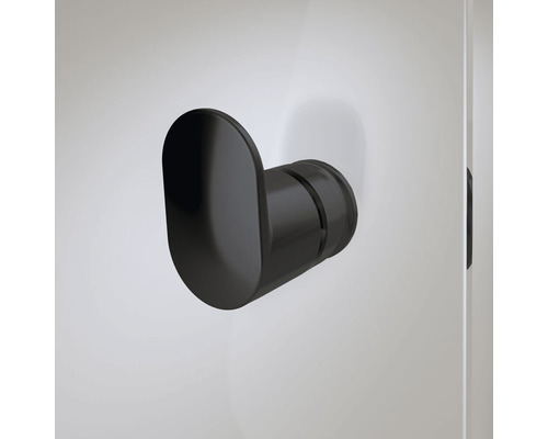 Zwarte badjas haak voor wandmontage