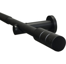 GARDINIA Kreta gordijnroede uitschuifbaar zwart Ø 16/19 mm 190-340 cm