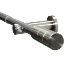 GARDINIA Kreta gordijnroede uitschuifbaar rvs-optiek Ø 16/19 mm 190-340 cm