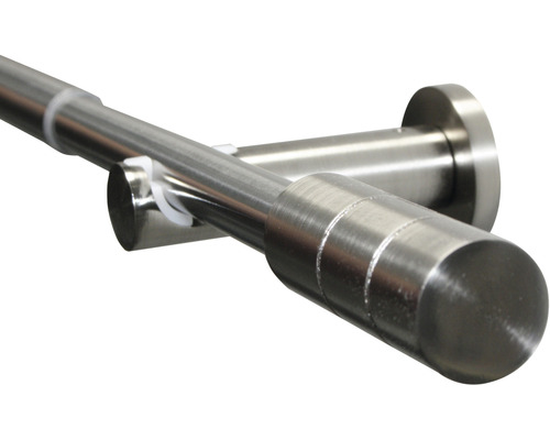 Gordijnroede van metaal met houder