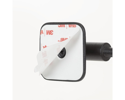 Detailopname van een houder met 3M-plakstrip voor montage