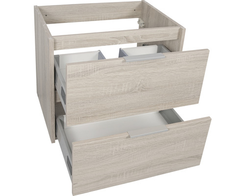 Wastafelonderkast met twee laden