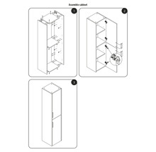 Instructies voor het monteren van een kast