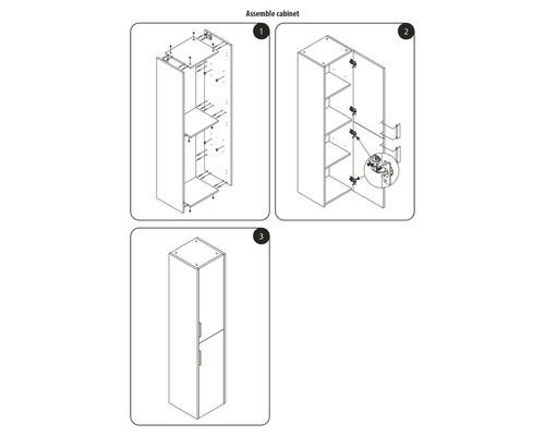 Instructies voor het monteren van een kast