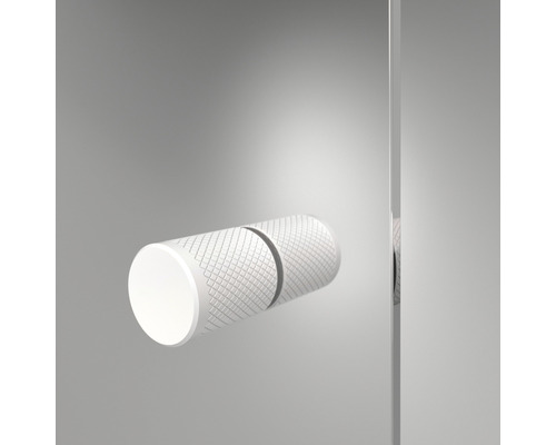 Cilindrische wandlamp met oppervlaktestructuur voor binnenshuis