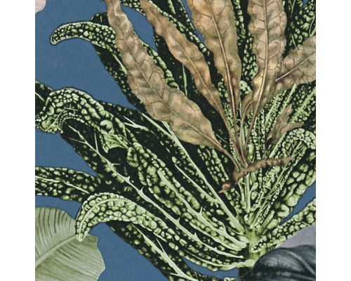 Close-up van bladmotieven op een behang