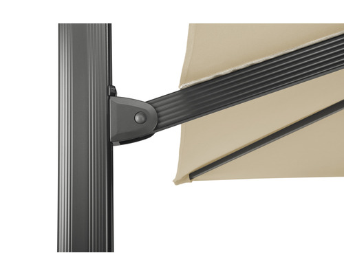 Detailopname van een parasol met mast en parasoldak