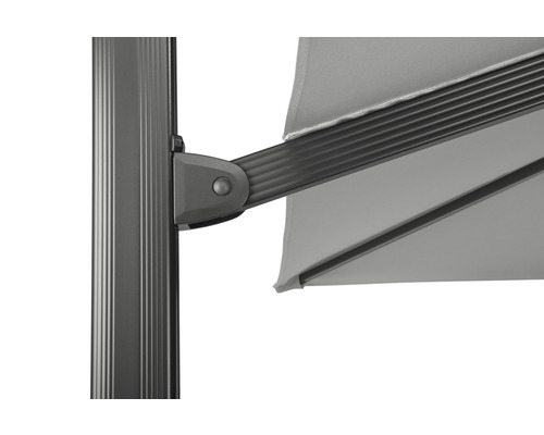 Detailopname van een parasol met mast en scharnier