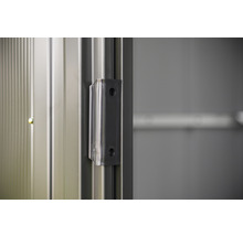 Gedetailleerde opname van een deurslot.