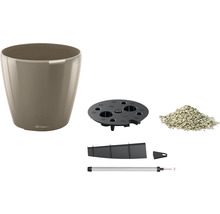 Lechuza Classico pot set met inzetstuk, substraat, waterniveau-indicator en overloop