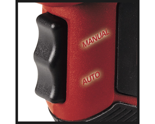 Detailopname van een gereedschap met een schakelaar om te schakelen tussen handmatige en automatische modus