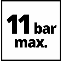 Maximale druk 11 bar