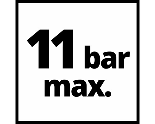 Maximale druk 11 bar