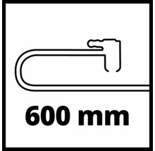Symbool voor een pijptang met een lengte van 600 millimeter