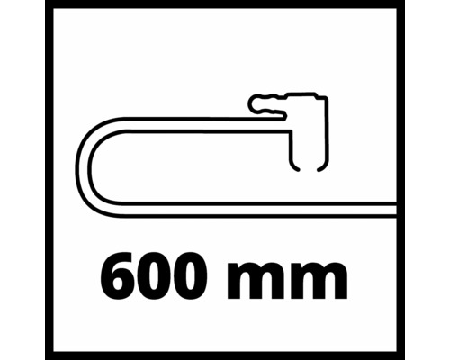 Symbool voor een pijptang met een lengte van 600 millimeter