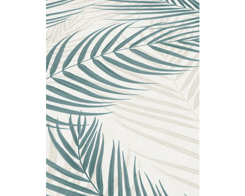 Behang met palmenbladmotief