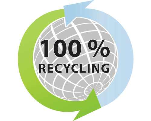 100 procent recycling symbool