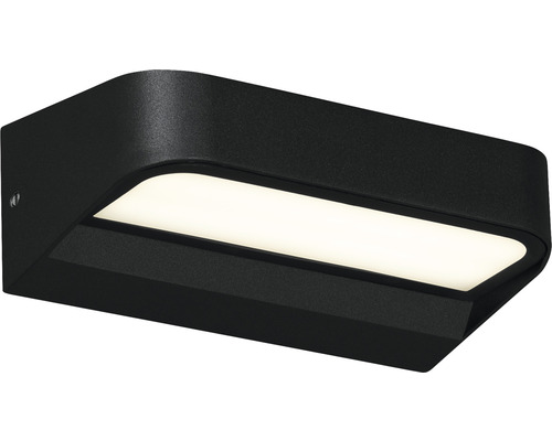 Zwarte led-wandlamp voor buiten