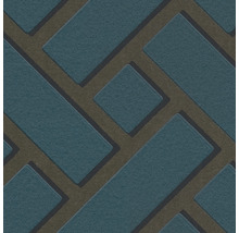 Behang met geometrisch patroon van vierkanten en rechthoeken