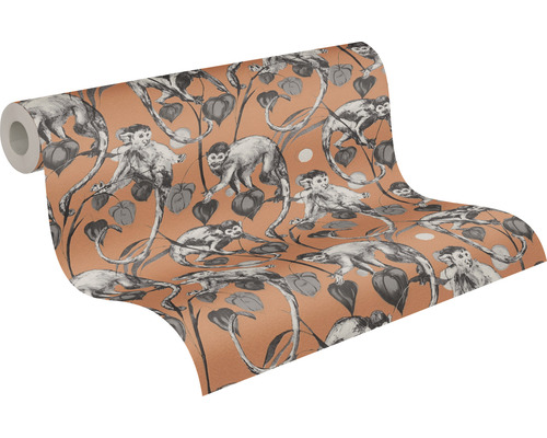 Rol behang met apenmotief voor wanddecoratie